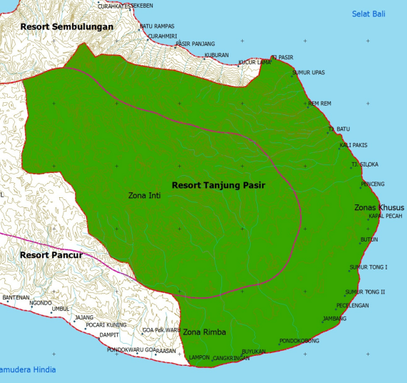 Peta Tanjung Pasir