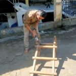Pembuatan tangga Dermaga