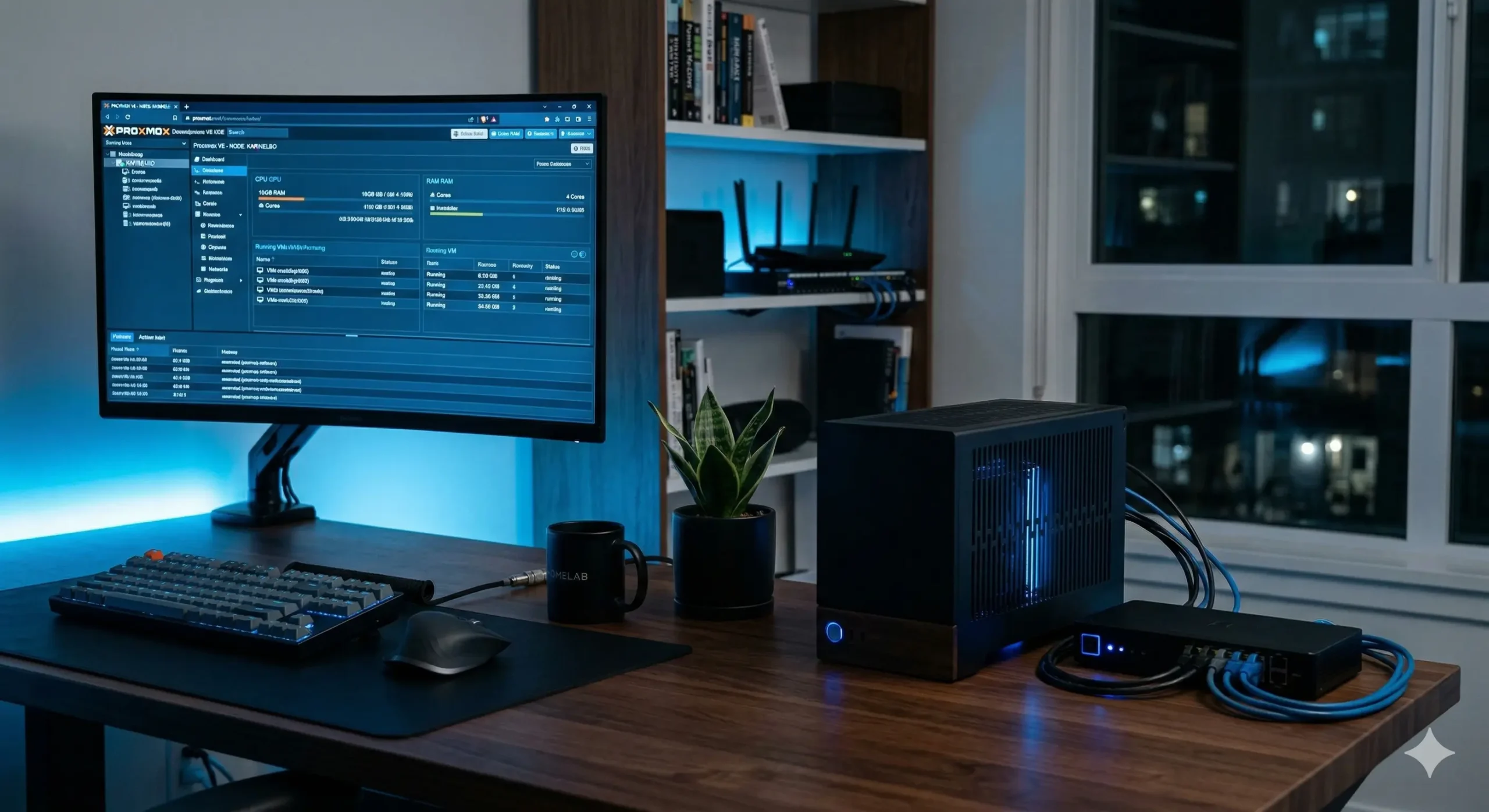 Perbandingan performa Home Server vs VPS menggunakan Proxmox